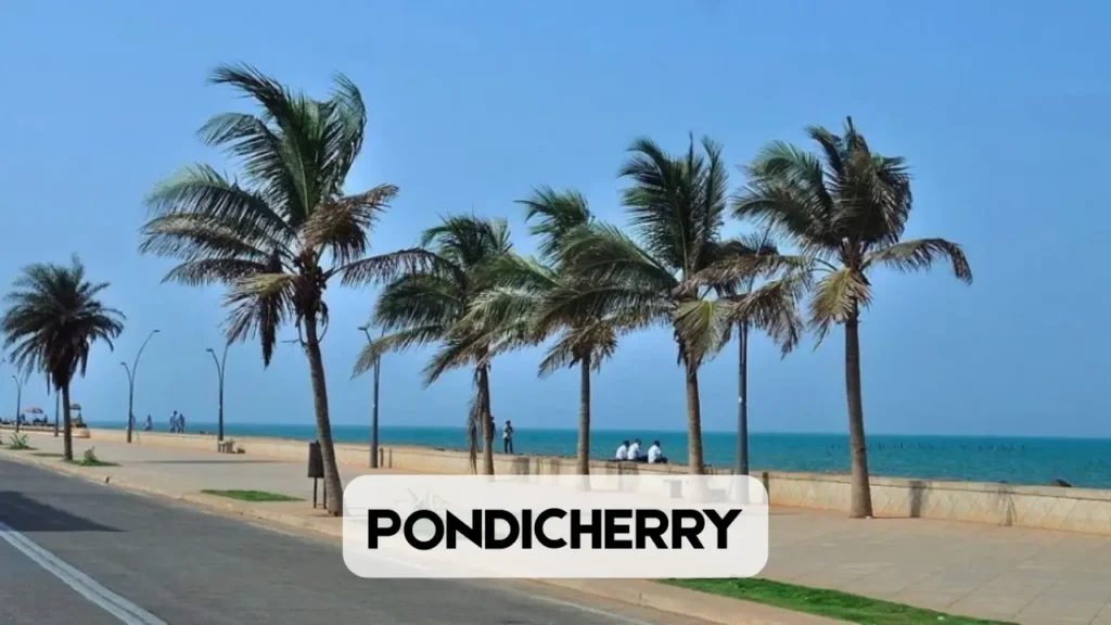 Pondicherry's French Quarter and nearby beach