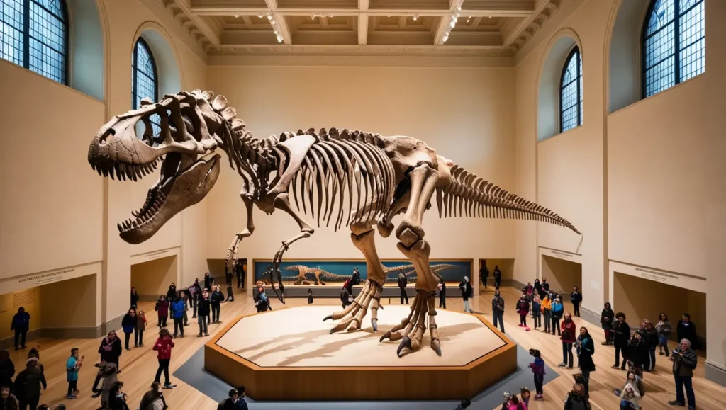 SUE the T. rex skeleton display at Field Museum